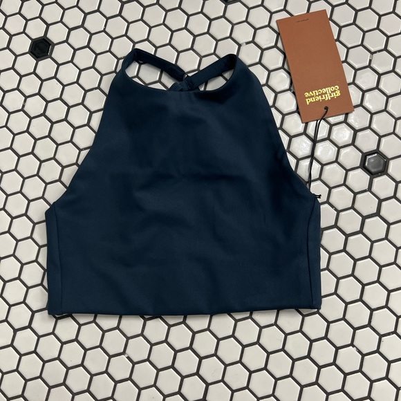 NWT girlfriend collective athletic topenga halter  bra size XXS - Picture 4 of 8